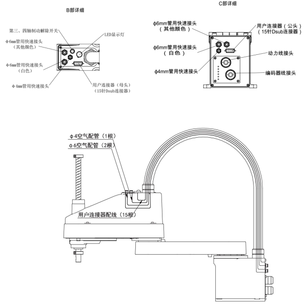 外部管线示意图n