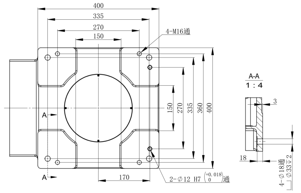 威尼斯游戏底座安装尺寸图