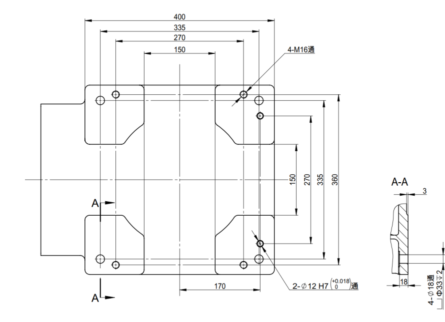 威尼斯游戏底座安装尺寸图